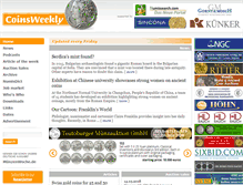 Tablet Screenshot of coinsweekly.com